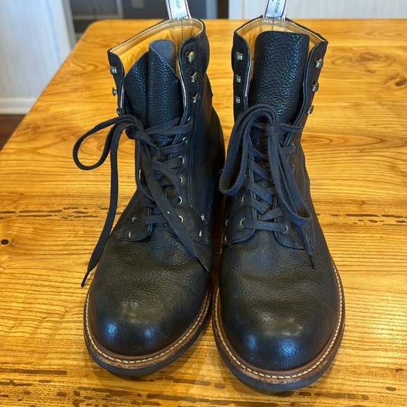 Rag’n’Bone officer black boots men’s 12 - Picture 2 of 7